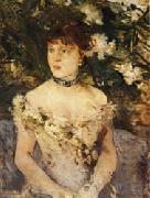 Berthe Morisot Young Woman in Evening Dress oil painting